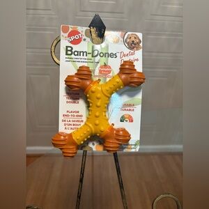 SPOT Ethical Products Bambone Dental X-Bone 6" / Dog Toys for Aggressive Chewers